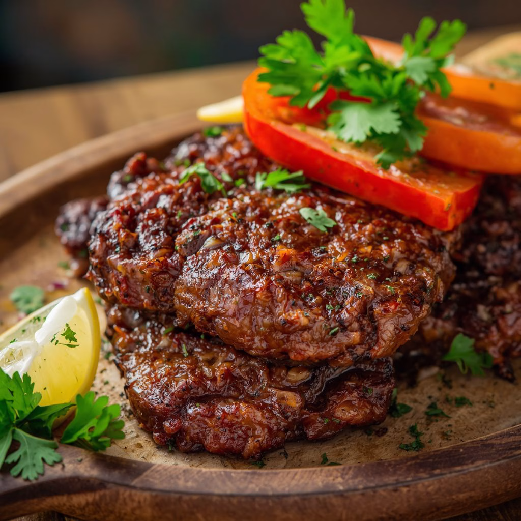Juicy Shawarma-Style Beef Stack Recipe