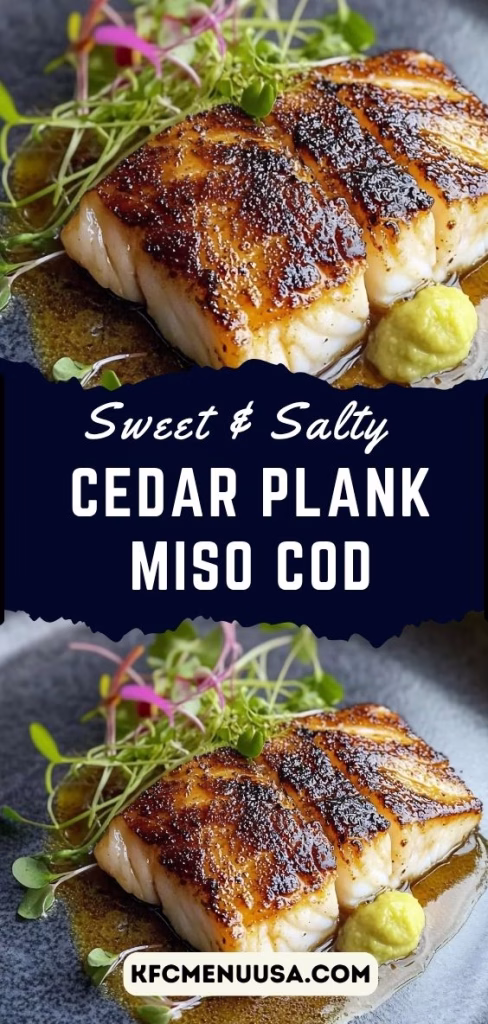 Cedar Plank Miso Cod Recipe