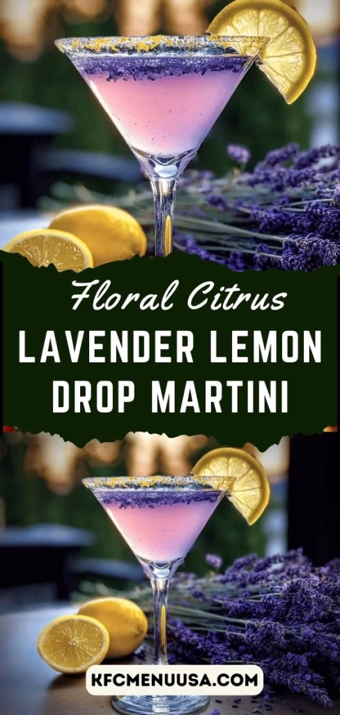 Lavender Lemon Drop Martini Recipe