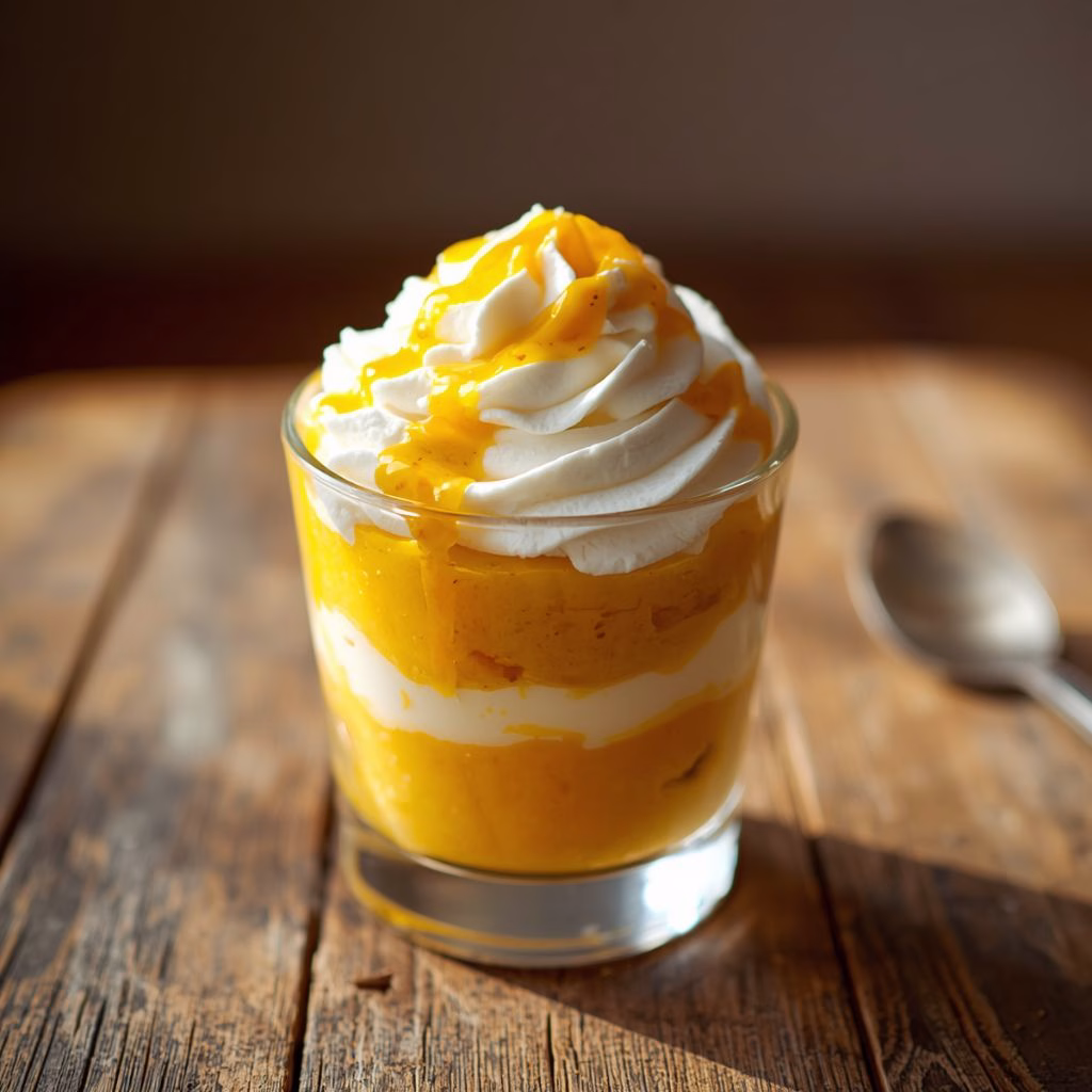 Layered Mango Dessert with Whipped Cream Recipe