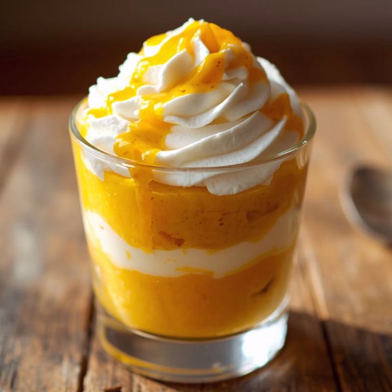 Layered Mango Dessert with Whipped Cream Recipe