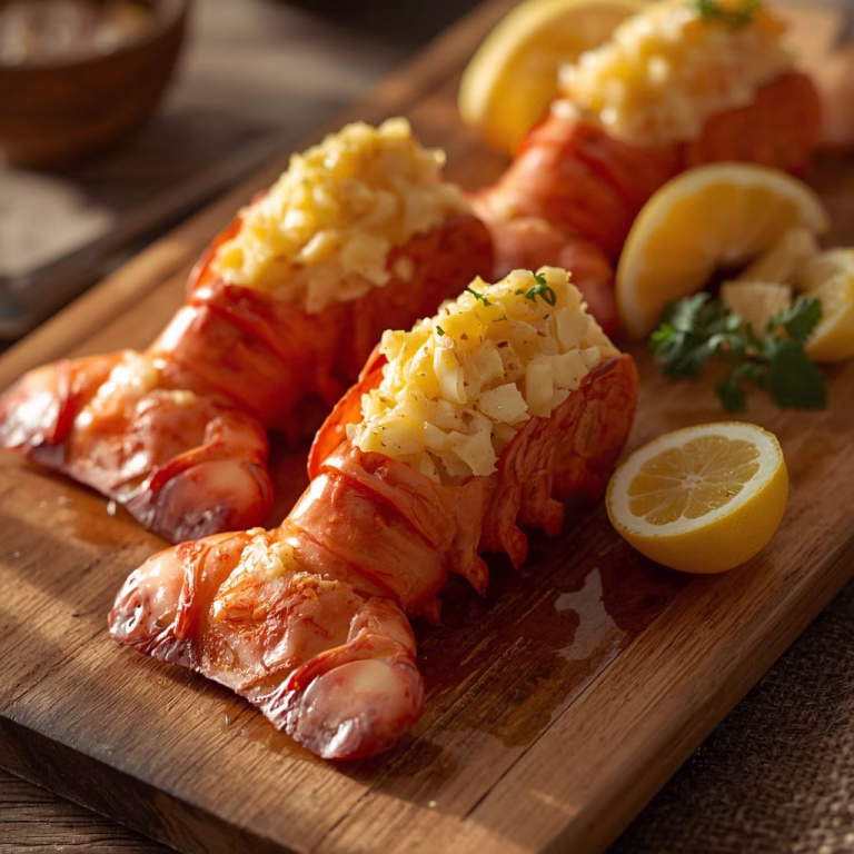 Lemon Garlic Lobster Tails Recipe