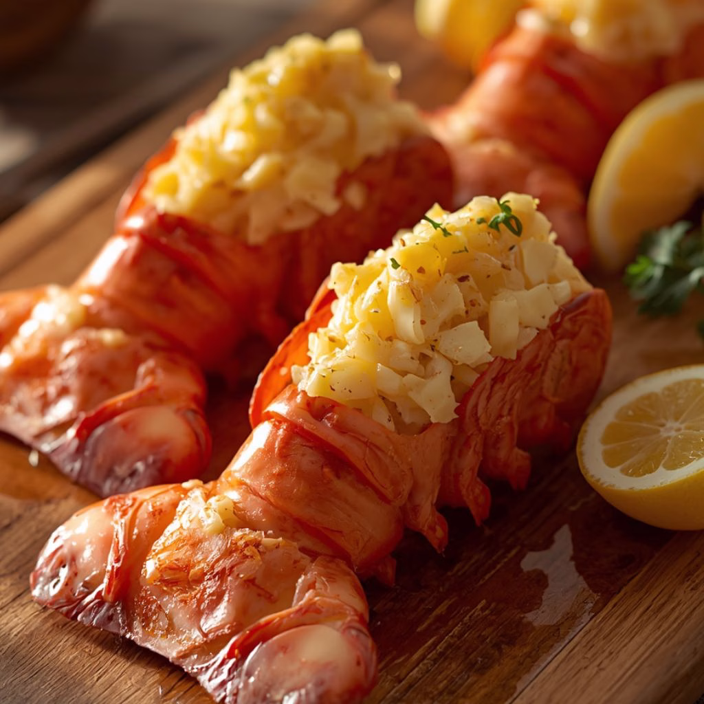 Lemon Garlic Lobster Tails Recipe