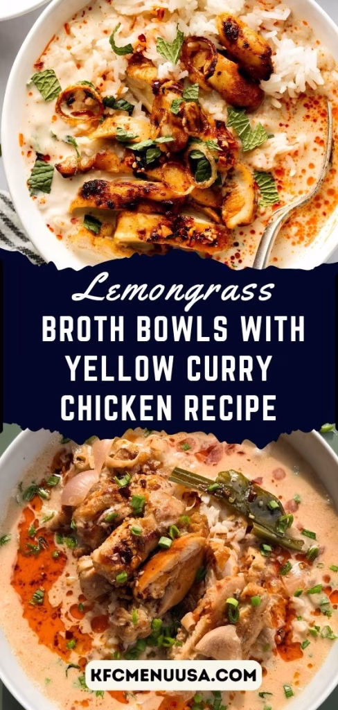 Lemongrass Broth Bowls with Yellow Curry Chicken Recipe