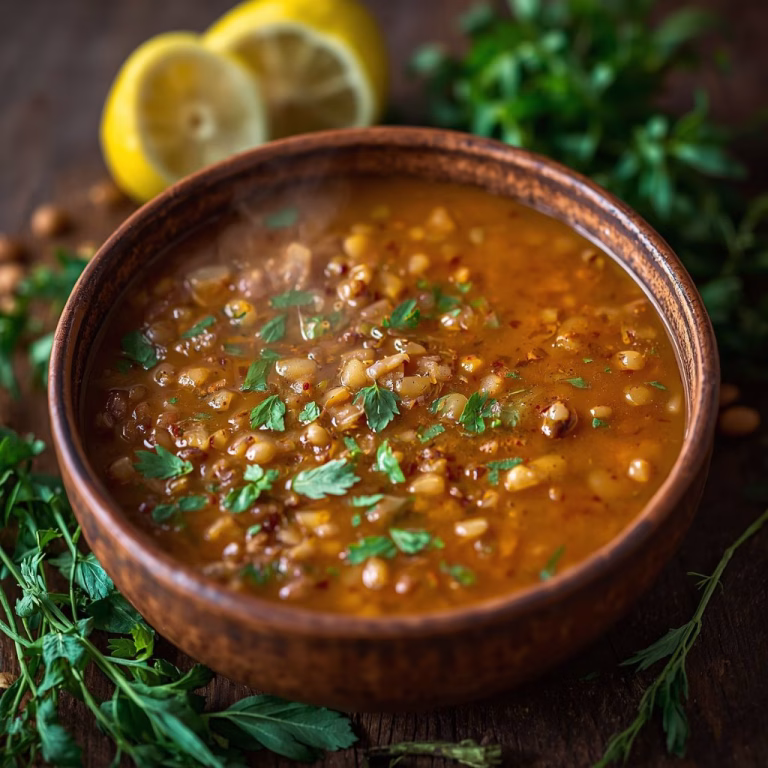 Lemony Lentil Soup With Cumin Recipe