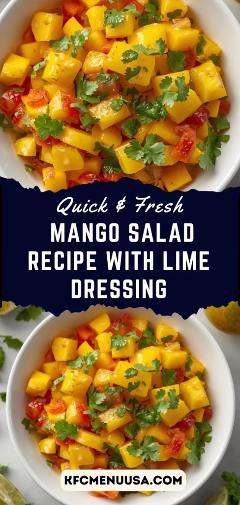 Mango Salad Recipe with Zesty Lime Dressing Recipe