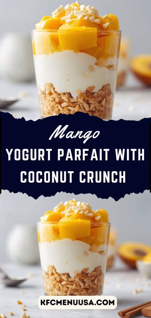 Mango Yogurt Parfait With Coconut Crunch Recipe