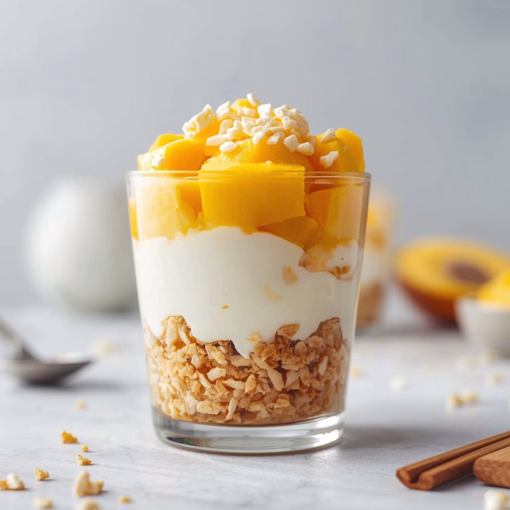 Mango Yogurt Parfait With Coconut Crunch Recipe