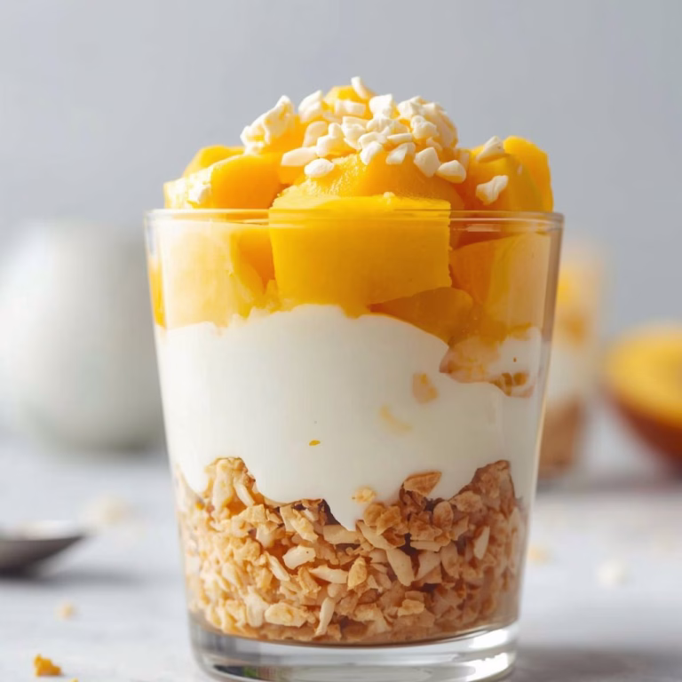 Mango Yogurt Parfait With Coconut Crunch Recipe