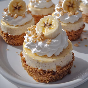 Mini Banana Mousse Cheesecakes Recipe