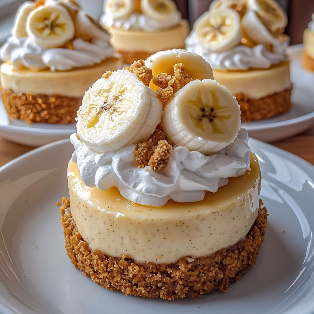 Mini Banana Mousse Cheesecakes Recipe