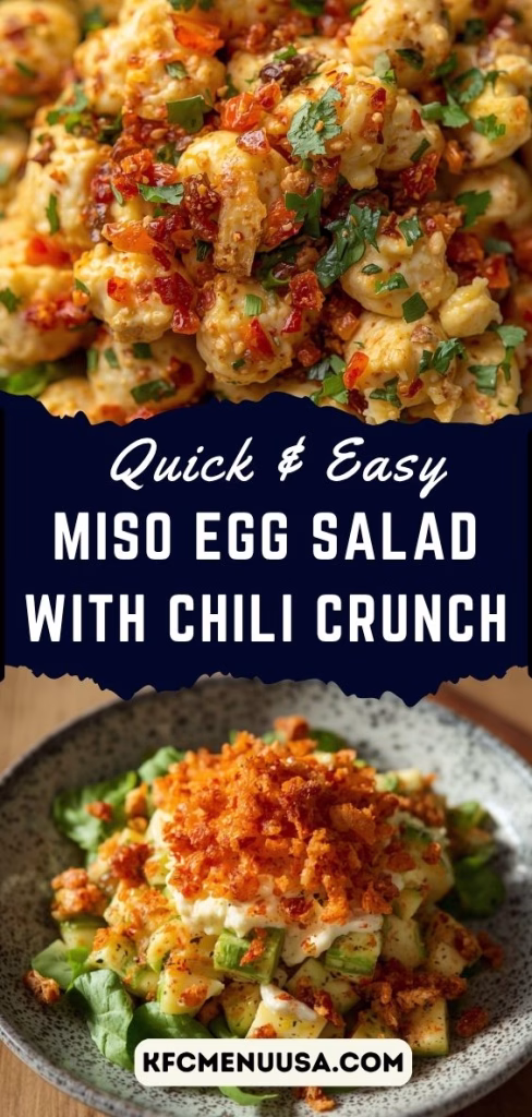 Miso Egg Salad with Chili Crunch Recipe
