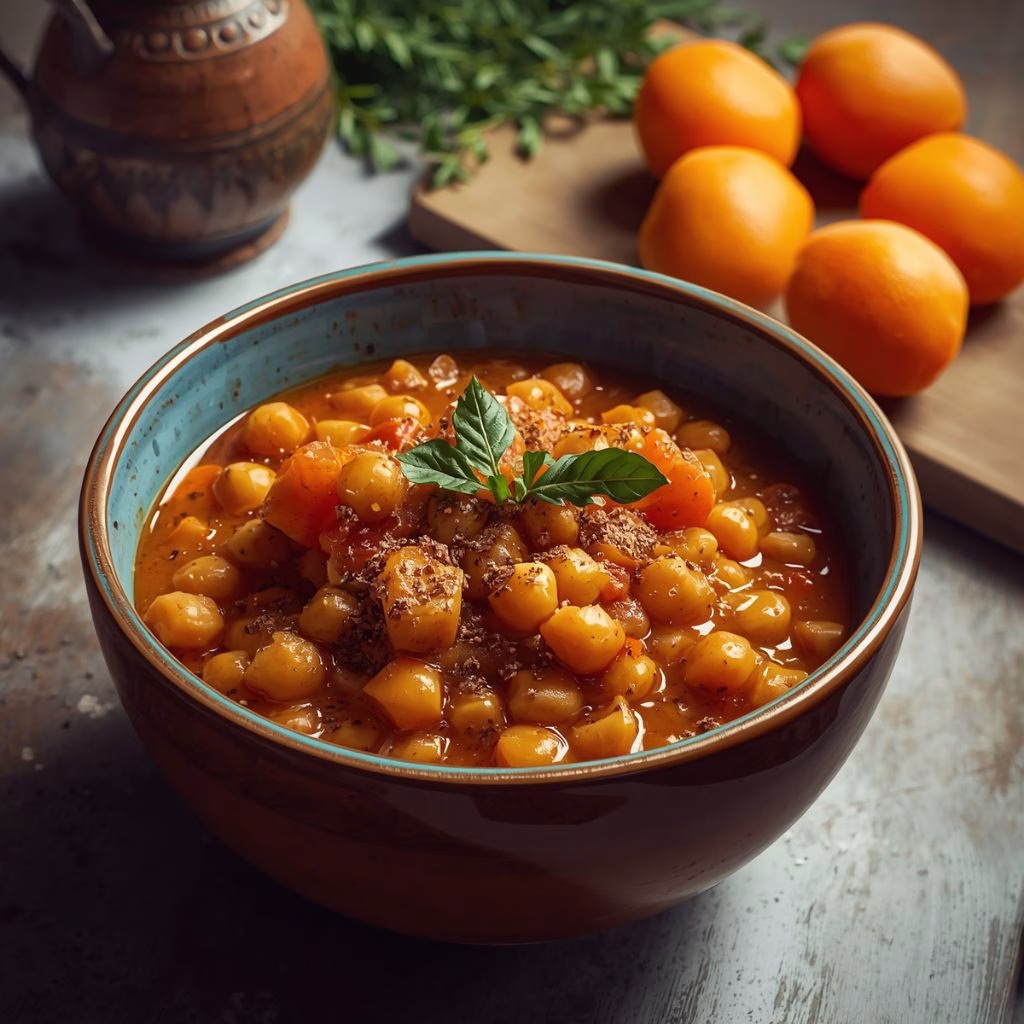 Moroccan Chickpea Stew With Apricots Recipe