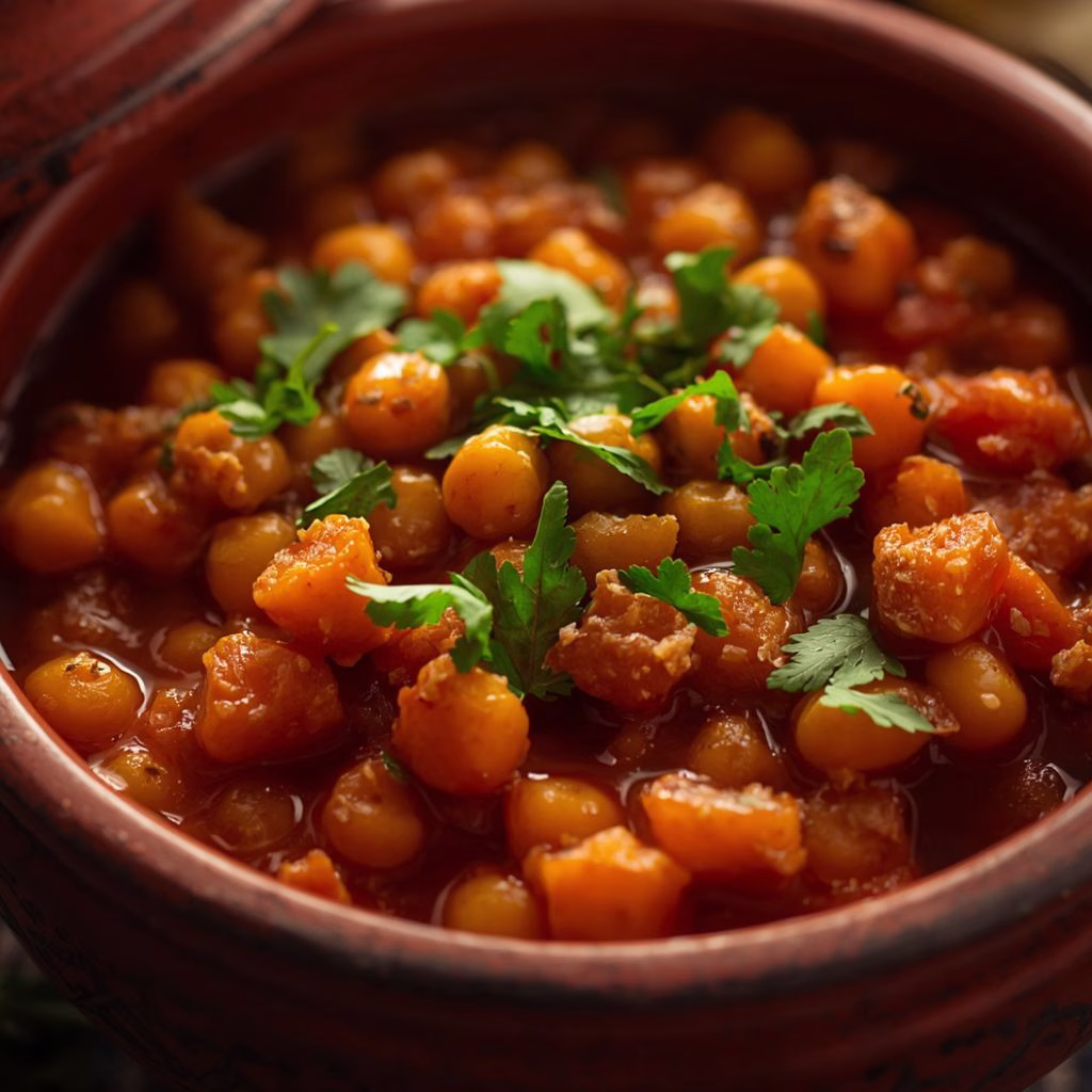 Moroccan Chickpea Stew With Apricots Recipe