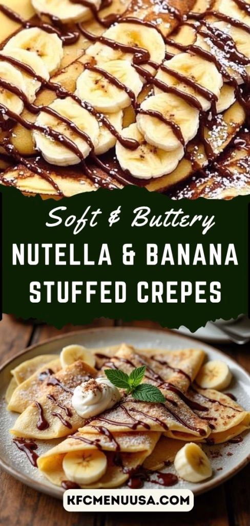 Nutella and Banana Stuffed Crepes Recipe