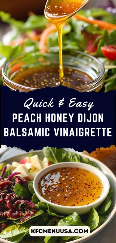 Peach Honey Dijon Balsamic Vinaigrette Recipe