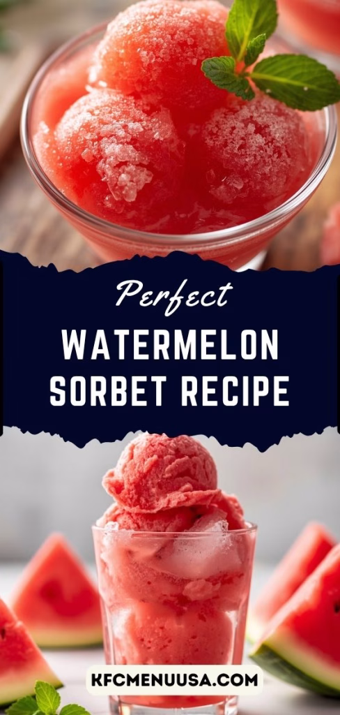Watermelon Sorbet Recipe