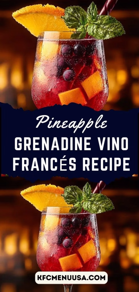 Pineapple-Grenadine Vino Francés Recipe