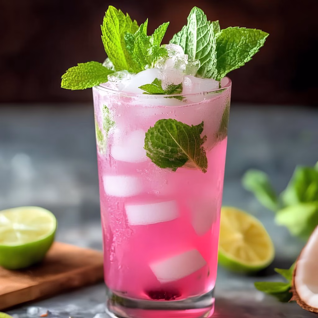 Pink Coconut Mojito Recipe