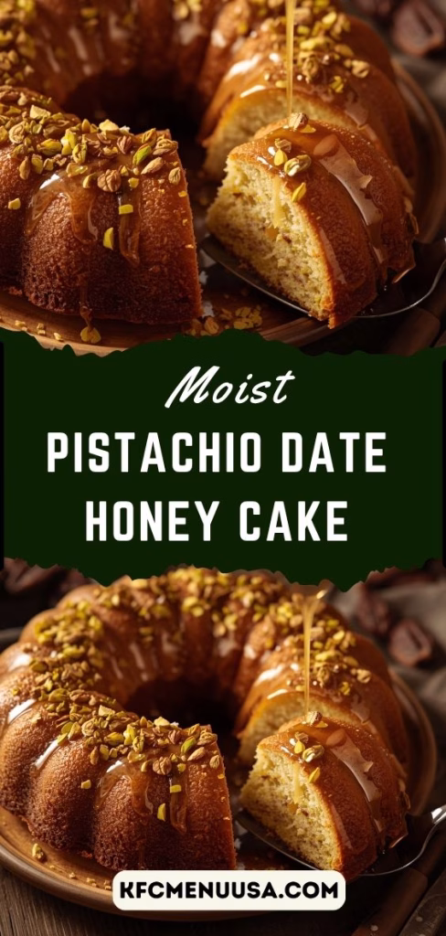 Pistachio Date Honey Cake Recipe