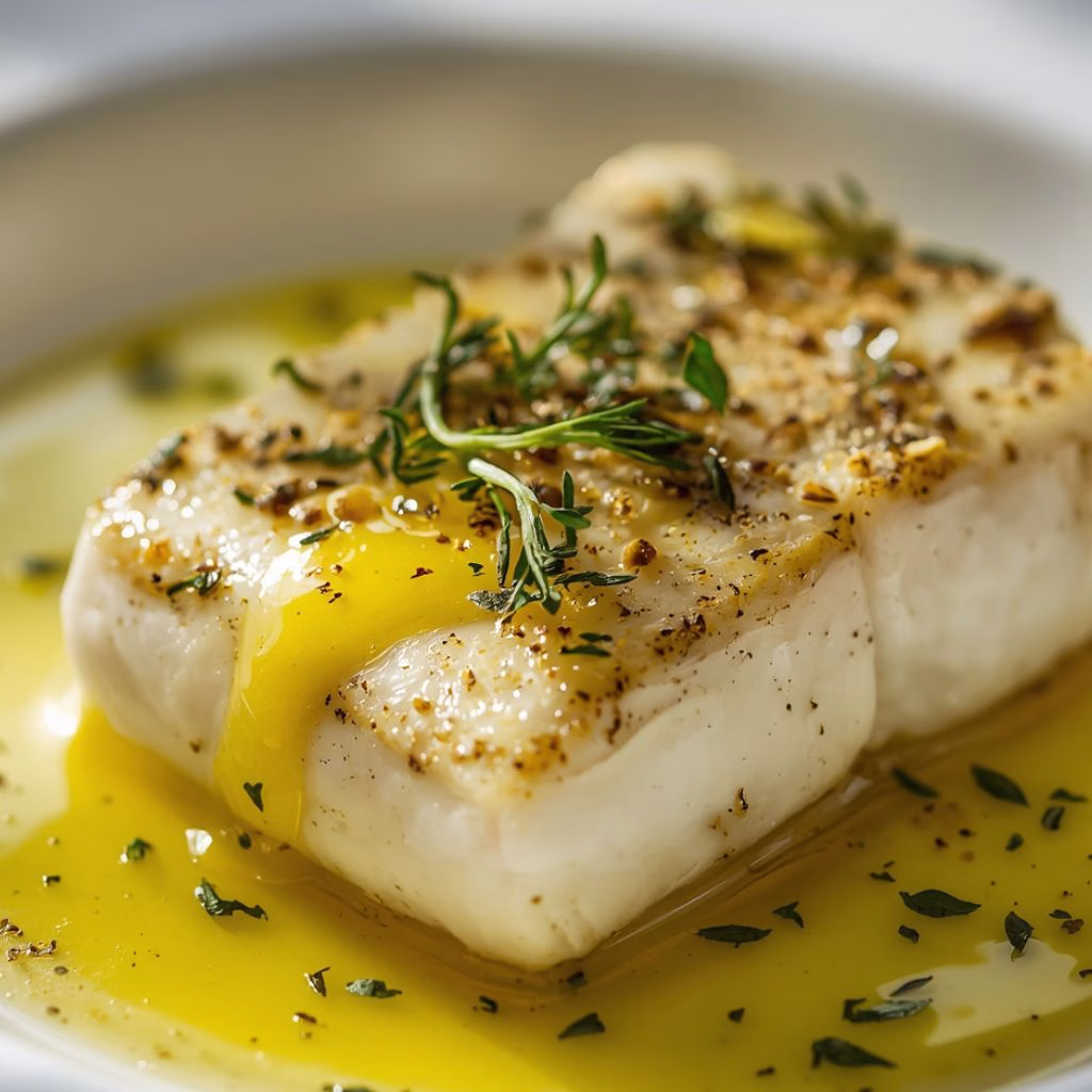 Pistachio Halibut Dripping with Lemon Butter recipe