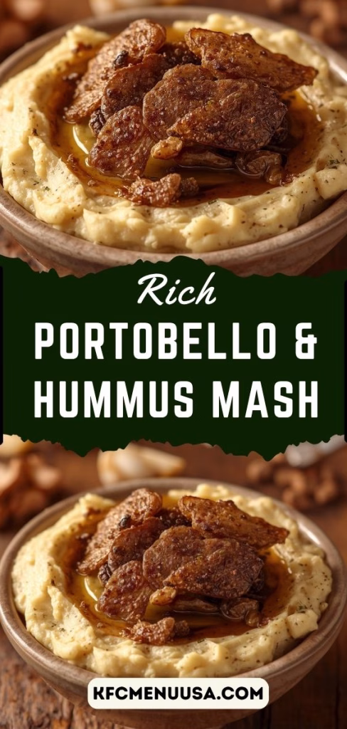 Portobello & Hummus Mash Recipe