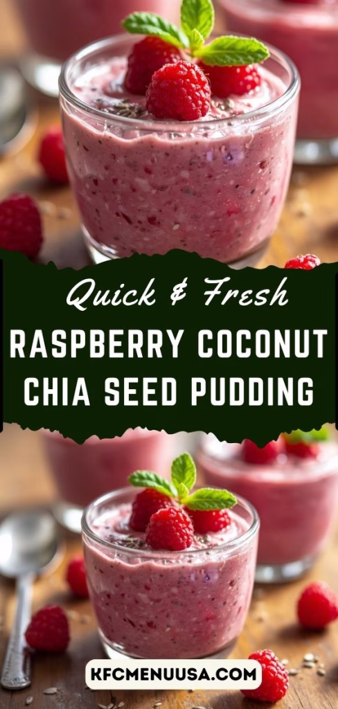 Raspberry Coconut Chia Seed Pudding Recipe