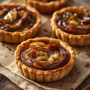 Savory Onion Gruyere Tarts Recipe
