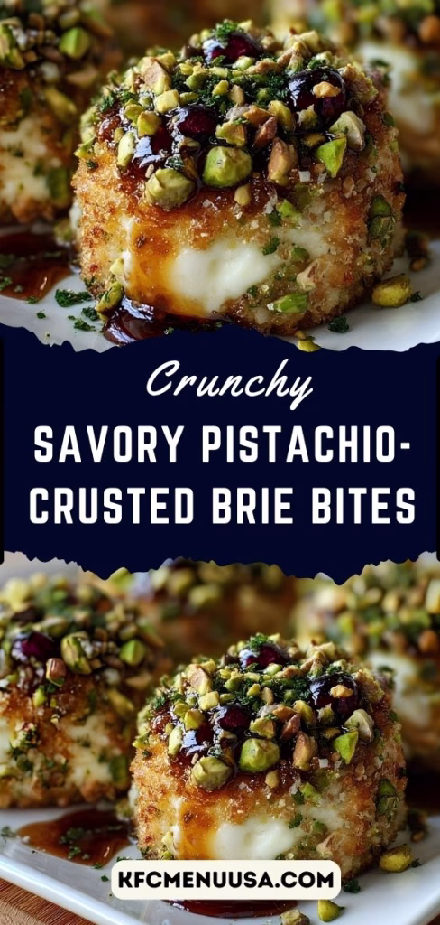 Savory Pistachio-Crusted Brie Bites Recipe