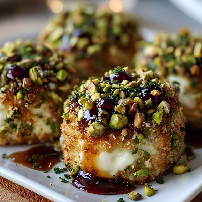 Savory Pistachio-Crusted Brie Bites Recipe
