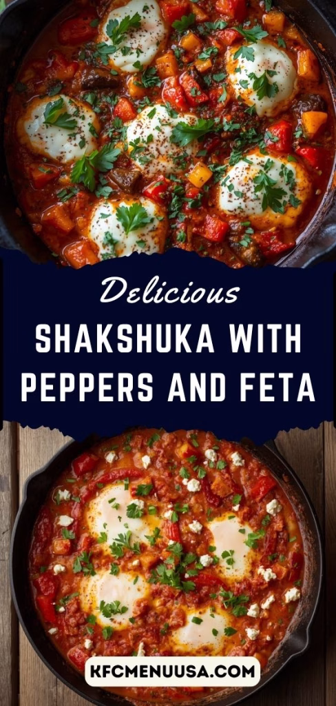 Shakshuka with Peppers and Feta Recipe