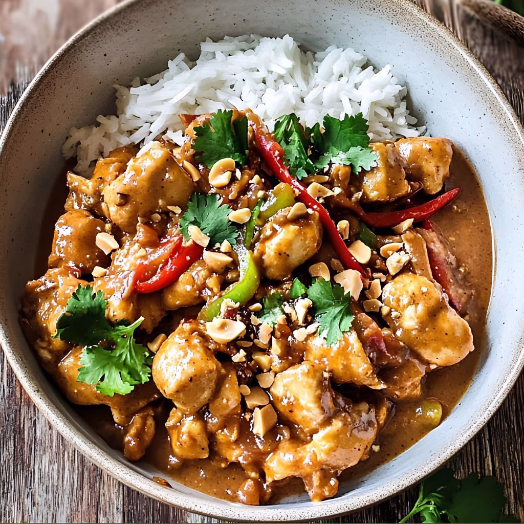 Slow Cooker Peanut Chicken Recipe