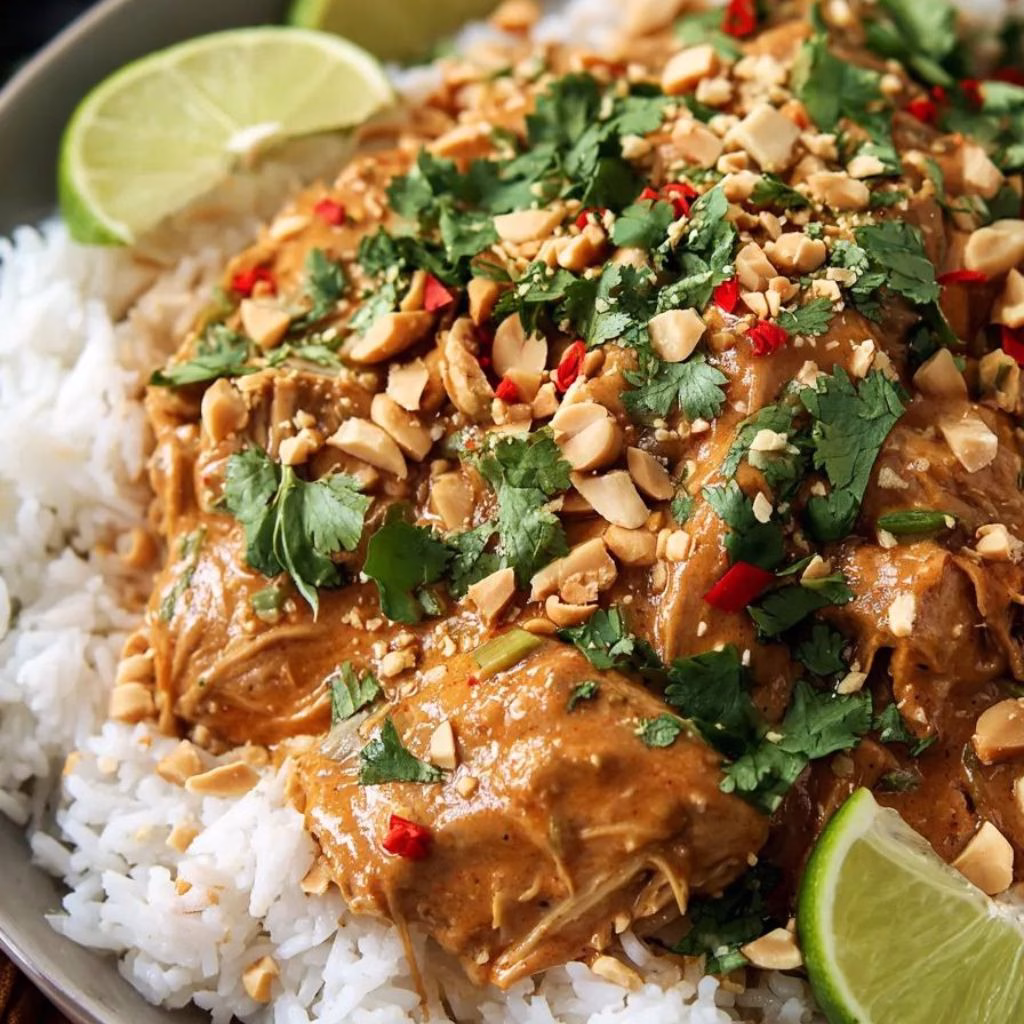 Slow Cooker Peanut Chicken Recipe