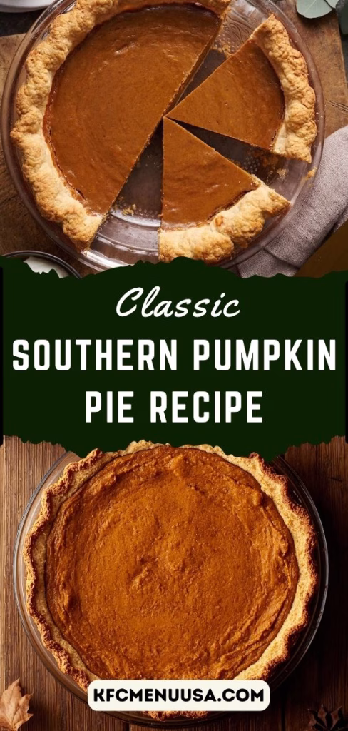 Southern Pumpkin Pie Recipe
