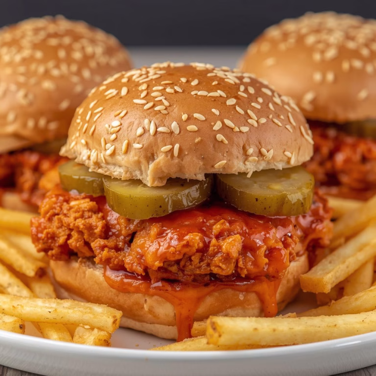 Spicy Chicken Sandwiches with Pickles Recipe