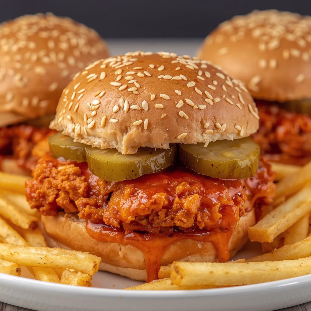 Spicy Chicken Sandwiches with Pickles Recipe