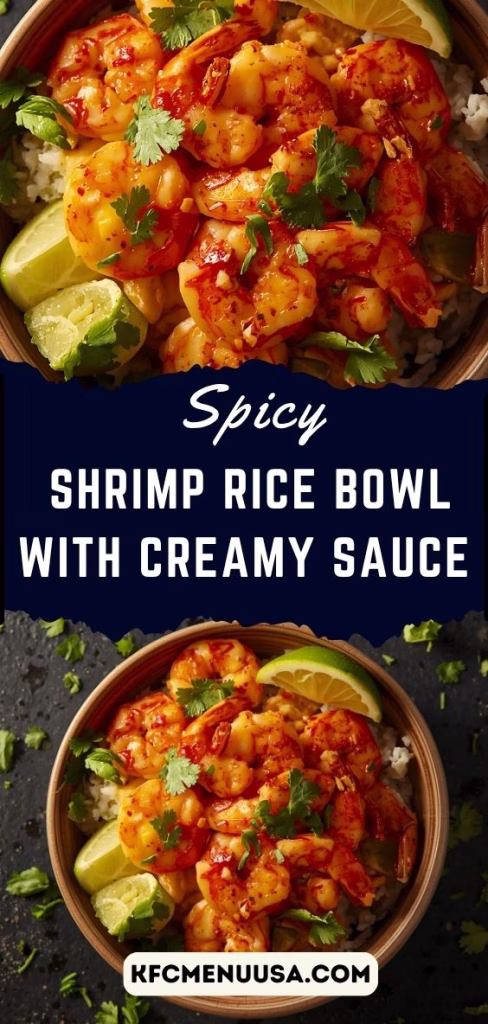 Spicy Shrimp Rice Bowl with Creamy Sauce Recipe