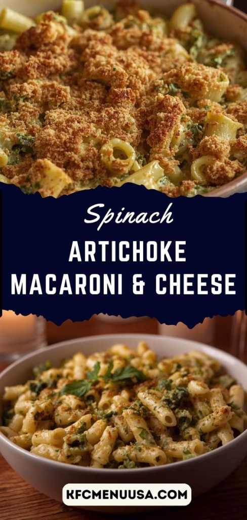 Spinach Artichoke Macaroni & Cheese Recipe