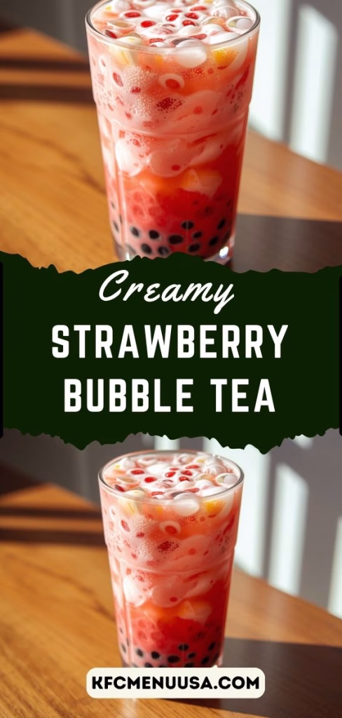 Strawberry Bubble Tea Recipe
