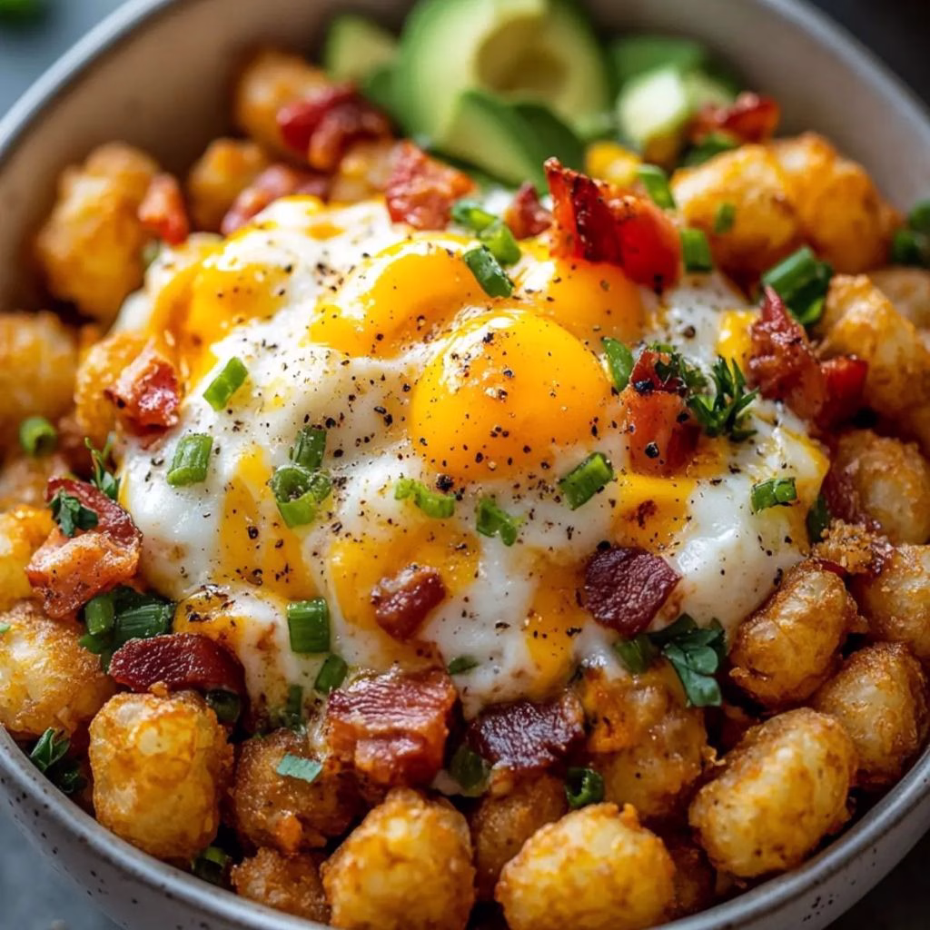 Tater Tot Breakfast Bowl Recipe