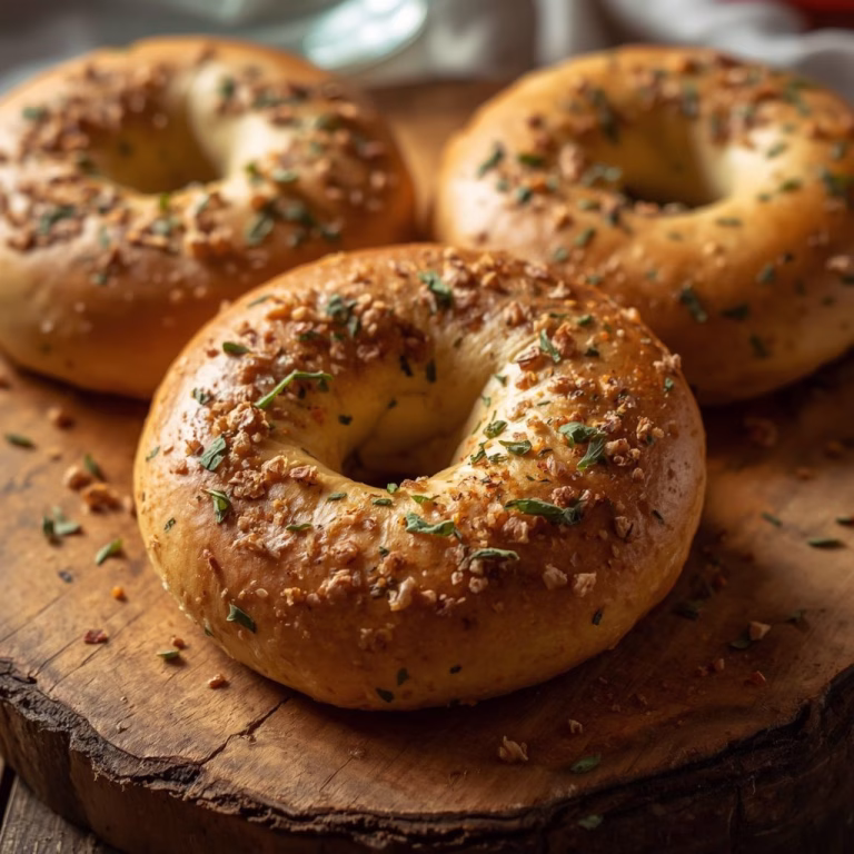 Tomato Basil Sourdough Bagels Recipe