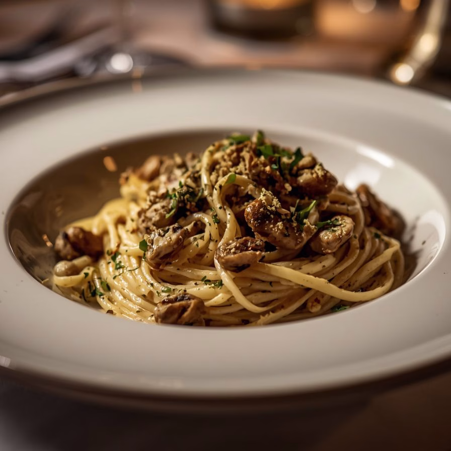Truffle Boursin Creamy Mushroom Pasta Recipe