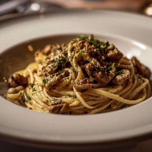 Truffle Boursin Creamy Mushroom Pasta Recipe