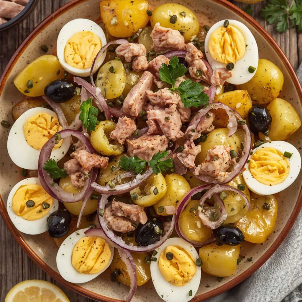 Tunisian Tuna and Potato Salad With Harissa Recipe