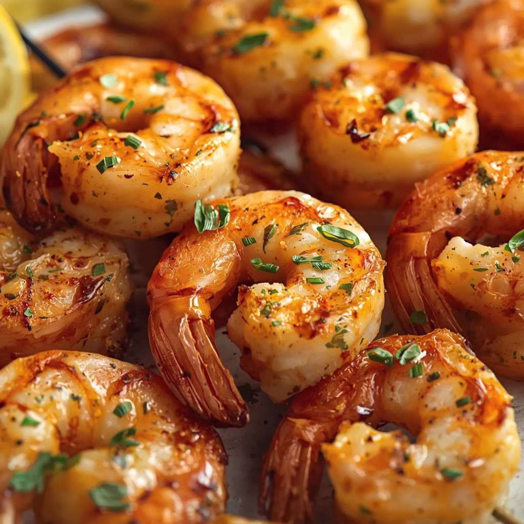 Zesty Lemon Herb Grilled Shrimp Skewers Recipe
