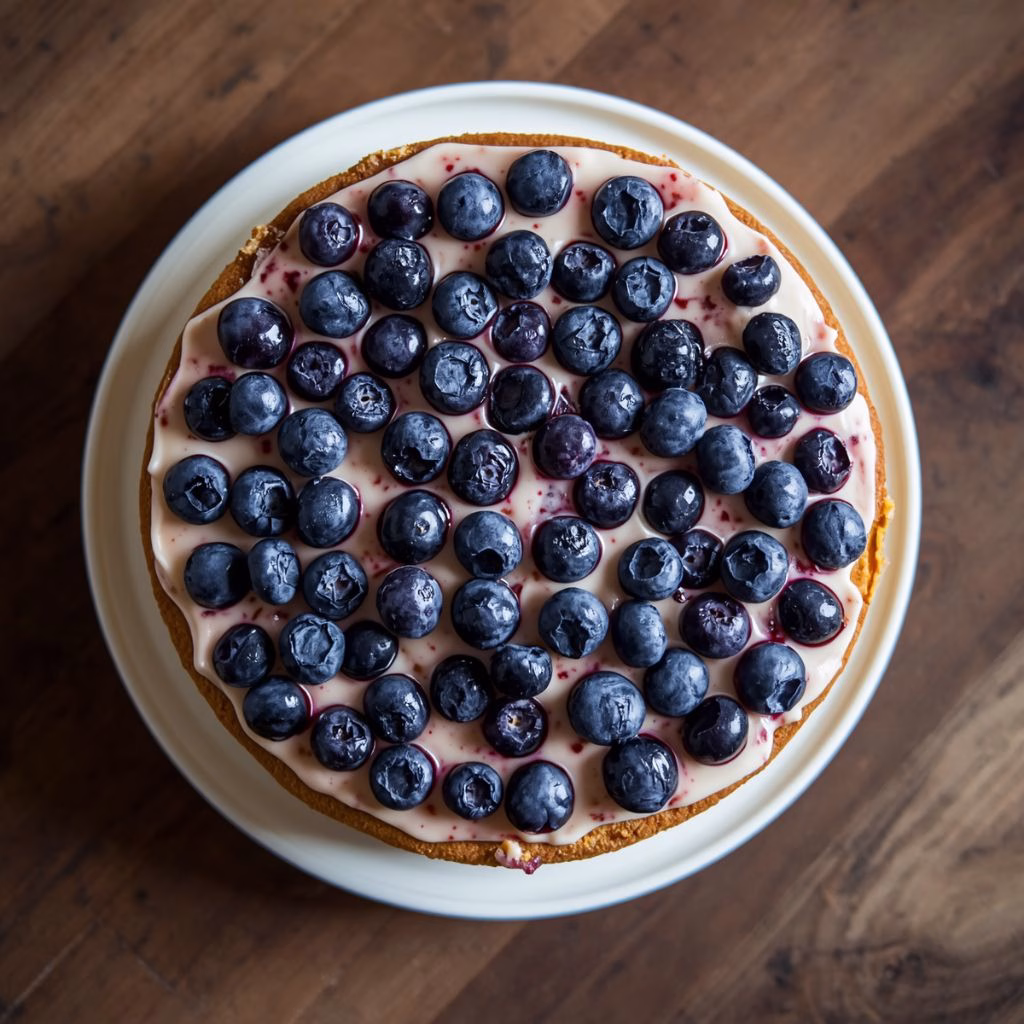 Blueberry Cream Cake Recipe