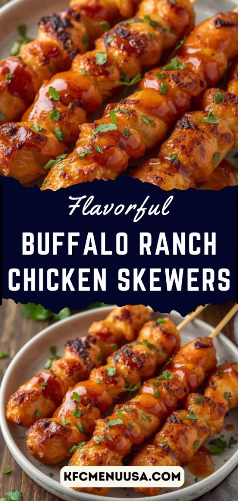 Buffalo Ranch Chicken Skewers Recipe