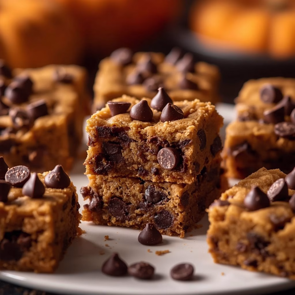 Chocolate Chip Pumpkin Bars Recipe