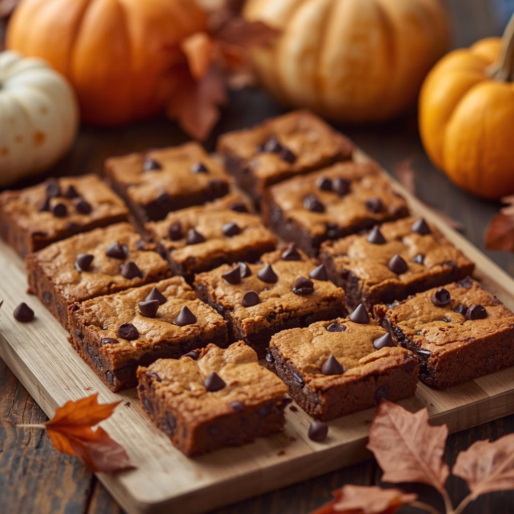 Chocolate Chip Pumpkin Bars Recipe