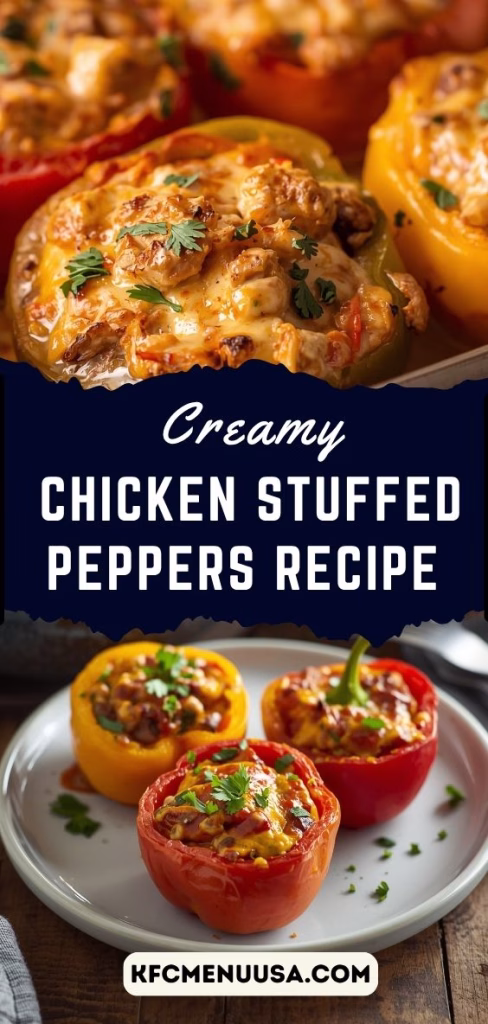 Creamy Chicken Stuffed Peppers Recipe
